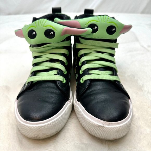 Ground Up Star Wars Mandalorian Grogu High Top Sneakers Unisex 5 - Picture 1 of 8